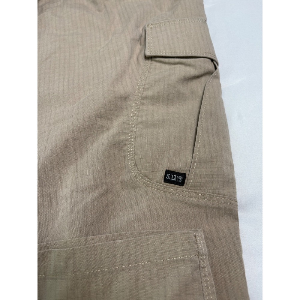 5.11 Tactical Cargo Pants Mens 36x32 Khaki Excellent Ripstop Multi-Pocket - Picture 12 of 12